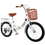 Складной сверхлегкий детский велосипед с тормозной системой подходит для мужчин и женщин для взрослых для принцессы для школьников с фарой с педалями