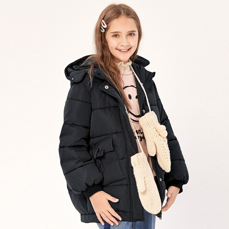 Balabala 巴拉巴拉 中长款 女童保暖棉服 淘宝优惠券折后¥99包邮(¥359-260)130~170码3色可选