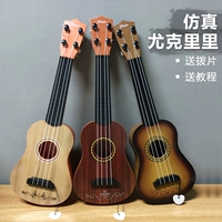 Гитара, игрушка с партитурой, маленькое укулеле, реалистичные мультяшные музыкальные инструменты для начинающих для мальчиков и девочек