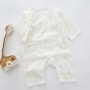 Quần áo sơ sinh cho bé sơ sinh 0-6 tháng Quần áo bé gạc ren jumpsuit hè mỏng phần tay dài - Áo liền quần shop quan ao baby