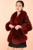 Mùa đông 2019 phong cách mới 貂 貂 lông cỏ sang trọng của phụ nữ lông cổ áo bảy điểm tay áo thời trang ngắn - Faux Fur áo lông cừu hàn quốc Faux Fur