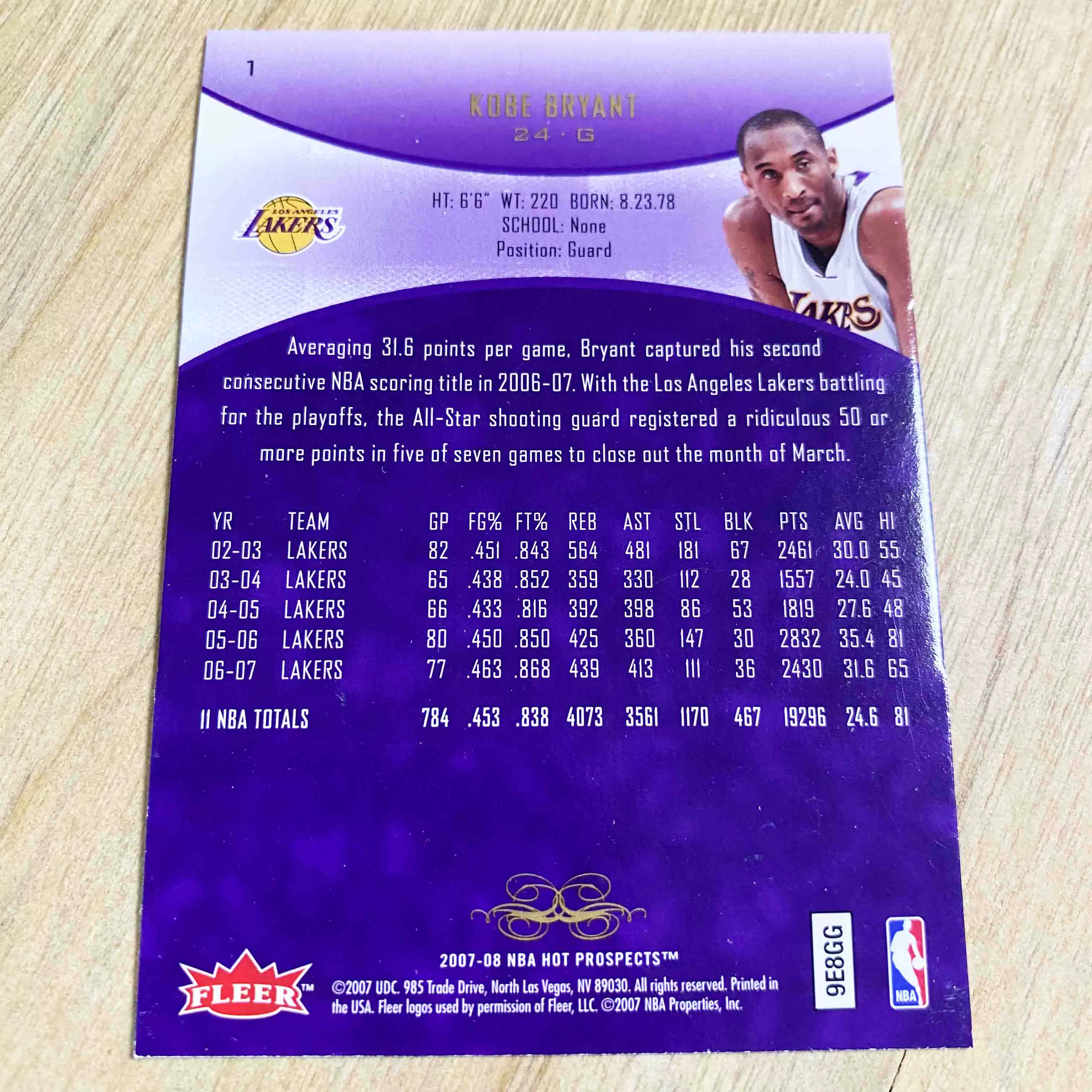 ★ MJ Jamestkobica Wadeganet Davis Curry Paul ★ 07 FLEER Star Card