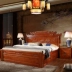 Mới Trung Quốc giường gỗ rắn Ming và Qing đồ nội thất cổ điển giường cổ 1,8 mét cao su gỗ rắn Giường gỗ cổ đôi - Giường