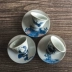 Shengshan đồ đá khay trà cổ chén gốm Kung Fu bộ trà phụ kiện trà vẽ tay màu xanh và trắng retro đế lót ly rượu vang - Trà sứ Trà sứ