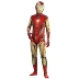 Mẫu quần áo Iron Man trẻ em Iron Man và người lớn Iron Man họa tiết cos suit suit bodysuit một mảnh Đồ siêu anh hùng