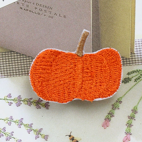 Fengxi оригинальная высококачественная тканевая нашивка с вышивкой, декоративная нашивка для одежды, персонализированная вышитая брошь, вафельный арбуз, тыква