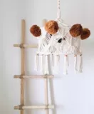 Светильник для детской комнаты, плетеная креативная милая лампа для спальни, защита глаз