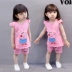 Quần áo trẻ em thủy triều nữ phù hợp với bé gái 0 quần áo trẻ sơ sinh nước ngoài mùa hè 1-3 tuổi Phiên bản Hàn Quốc 2 mùa hè 4 bông 5 - Phù hợp với trẻ em Phù hợp với trẻ em