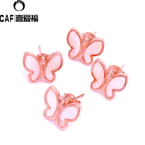 Ювелирное украшение, золотые серьги, Россия, 14 карат, розовое золото, легкий роскошный стиль