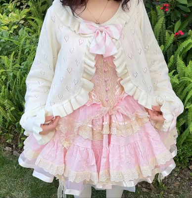taobao agent Japanese knitted cardigan, sweater, 2023, Lolita style