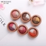 Ba màu baking powder eye shadow bóng mắt tấm ngọc trai rượu vang đỏ hun khói trái đất màu bóng mắt trang điểm bưởi màu bền không thấm nước phấn mắt apieu