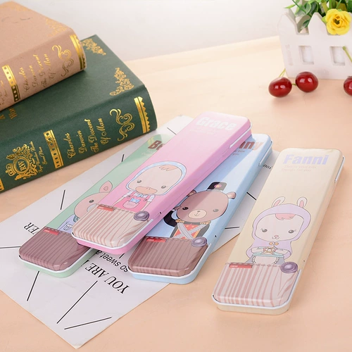 Пенал для школьников, детская жестяная коробка для детского сада, популярно в интернете