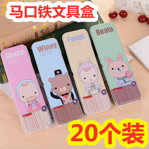 Пенал для школьников, детская жестяная коробка для детского сада, популярно в интернете