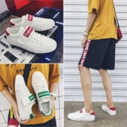 2018 mùa thu mới giày thấp nam phiên bản Hàn Quốc của xu hướng giày trắng thoáng khí Velcro giày sinh viên thời trang hoang dã