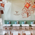 Nordic Lounge Bar cafe boong sofa mạng tùy chỉnh đơn giản đôi màu đỏ câu lạc bộ sách sofa nhà hàng món tráng miệng - Ghế sô pha ghế bành thư giãn Ghế sô pha