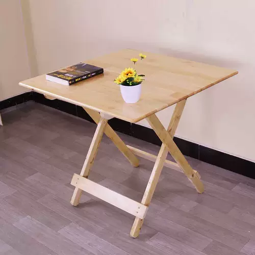 Обнаружение простого складного стола с твердым древесином, не -нанжурового аромата складывания кипариса, создайте стойл, возьмите стол, стул ресторана, стол, небольшая квартира