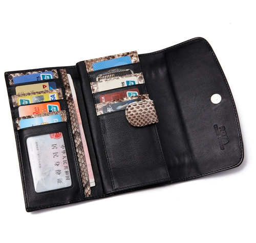 Аутентичная кожа с кожаной кожаной кожи Таиланда с кожаными сумочками из питона многогранные кожные шлифовальные жемчужины Клип