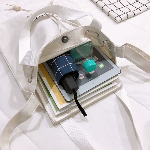 Вместительный и большой шоппер, демисезонная сумка для телефона, брендовая сумка на одно плечо, в корейском стиле