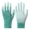 Găng tay bảo hộ lao động lòng bàn tay mỏng phủ PU phủ cao su chống mài mòn, chống trượt, thoáng khí, chống tĩnh điện, chống bụi, sợi nylon có keo găng tay sợi trắng 