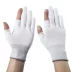 Găng tay bảo hộ lao động vải làm việc chống mài mòn Công sở nữ mỏng thoáng khí đôi ngón tay nam công trường làm việc nylon mỏng siêu mỏng màu trắng bao tay chống cắt 3m 