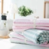 Bọ Cạp bông đơn mảnh chăn đơn sọc đan bông đôi chăn bông chăn bông Cotton 1,8 m giường - Quilt Covers