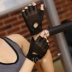 Phần mỏng thoáng khí không trượt nửa ngón tay thể dục găng tay nữ yoga phòng nam quả tạ đào tạo thiết bị thể thao ngoài trời găng tay