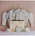Mới sinh em bé chăn bông cotton ấm áp quần áo trẻ sơ sinh màu bông bảy mảnh hộp quà tặng dày đặt