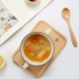 Sáng tạo bằng gỗ khay hình chữ nhật Châu Âu gỗ rắn Nhật Bản bánh mì cà phê tấm cốc nước khay trà hộ gia đình tấm gỗ