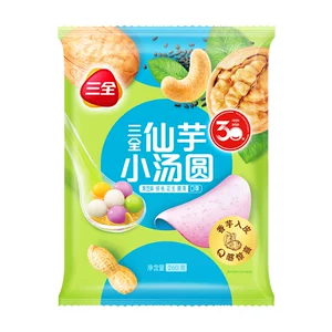 Комбинация рисовых шариков Sanquan Fairy Taro с орехами (черный кунжут + арахис + грецкий орех + орех кешью) 260г