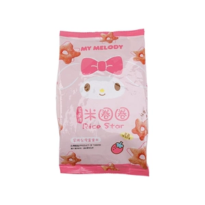 [中国台湾 家里蹲草莓牛奶味米圈圈55g/包]