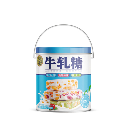 [徐福记混合口味牛轧糖桶装409g/桶]