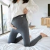 Quần bà bầu 2018 thu đông mới Quần legging mới phiên bản Hàn Quốc của quần cotton đơn giản cho bà bầu thon gọn quần dài 9 điểm nâng bụng