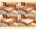 1,2 1,35 gấp cứng boong hàng duy nhất của bộ xương 1,5m 1.8m đơn giản tùy chỉnh bảng gỗ thông không khí thấm - Giường giường gấp gọn Giường