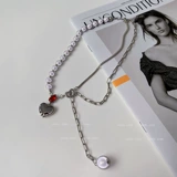 Светоотражающая цепочка до ключиц, светящееся небольшое ожерелье, дизайнерская цепь, европейский стиль