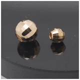 Бусины, бусы, браслет с одной бусиной, золото 750 пробы, 6mm