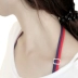 Phiên bản Hàn Quốc của kẹo màu nữ dây đeo vai đôi màu treo cổ làm đẹp trở lại đồ lót thun thun bra bra vành đai bra với 1,5 khóa do lot nu Vai tráng