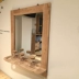 Gương phòng tắm hiện đại gương gỗ khung gương đơn giản hội trường gương gương treo tường nửa chiều dài trang trí gương - Gương Gương