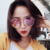 Kính râm nữ 2018 mới tròn mặt lưới màu đỏ kính râm nữ phiên bản Hàn Quốc của cá tính retro phong cách retro ulzzang mắt kính shady Kính râm