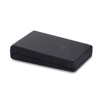 DJIN công nghệ màu đen thiết kế cầm tay wallet hidden tin tiền ví công suất nhỏ lớn thẻ ví thiết lập hộp tiền ví nữ cầm tay