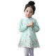 Quần áo trẻ em 2018 mùa xuân cô gái ăn mặc trẻ em hoa thêu sườn xám váy dài tay công chúa váy hoang dã Váy