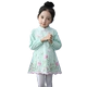 Quần áo trẻ em 2018 mùa xuân cô gái ăn mặc trẻ em hoa thêu sườn xám váy dài tay công chúa váy hoang dã