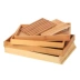 Khay bánh mì bằng gỗ Tấm gỗ nướng hình chữ nhật sáng tạo nhiều lớp bánh tráng miệng - Tấm Tấm