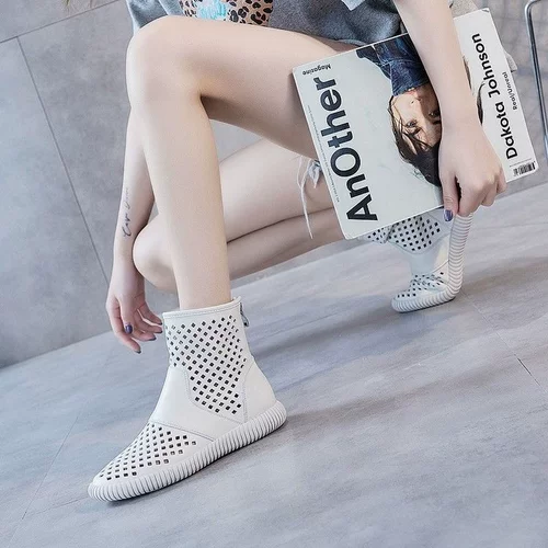 Сапоги, дышащие нескользящие туфли, из натуральной кожи, большой размер, мягкая подошва