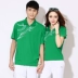 Mùa hè mới Jinguan thể thao nhảy vuông Jiamusi thể thao phù hợp với nữ ngắn tay T-Shirt POLO nhóm áo sơ mi quần áo áo polo gucci Áo polo thể thao