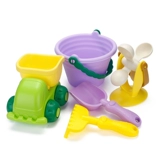 Пляжная игрушка из мягкой резины, детское уличное средство детской гигиены для ванны, лопата для игры с песком, набор инструментов, песочные часы