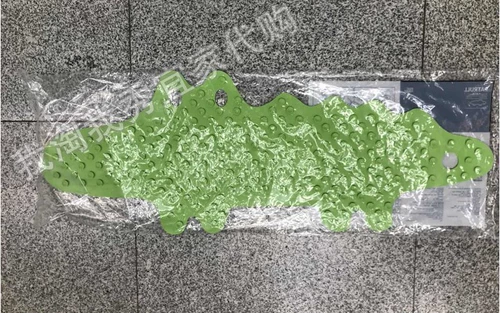 Освобождение от бытовой покупки IKEA PAATRU ВАНТУБ АНТИ -SLIP PAD, Crocodile зеленая негативная чашка всасывания