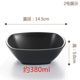 Черный скраб японский и корейский посуда имитация пирамида титана миска с рисовой миской суп миски блюда и миски
