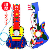 Trắng trống gỗ guitar trẻ em handmade tự chế sáng tạo mẫu giáo diy art mầm non của nhãn hiệu vật liệu