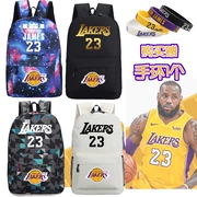 LeBron James 23 NBA Lakers ngôi sao bóng rổ túi thể thao ba lô nam và nữ túi sinh viên