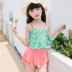 Hàn Quốc phiên bản của kem chống nắng chia nhỏ dễ thương công chúa ăn mặc sinh viên 7-10 tuổi trẻ con đồ bơi cô gái đồ bơi cô gái bikini cho bé gái Bộ đồ bơi của Kid